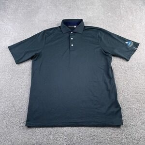 KJUS Polo Shirt Mens Medium Grey‎ Houndstooth Ashton Performance Sugarloaf Golf